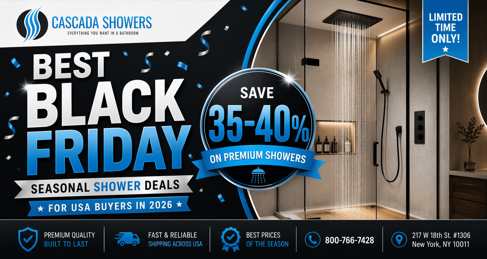 Best Black Friday; Seasonal Shower Deals for USA Buyers in 2026
