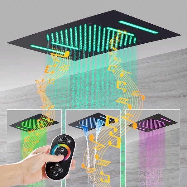 Bluetooth Showerhead Guide | Cascada Showers Luxury LED Rain Music Shower System