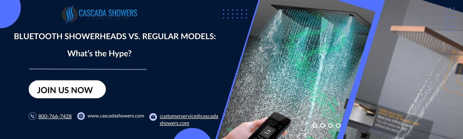 Bluetooth Showerheads vs Regular Models What’s the Hype