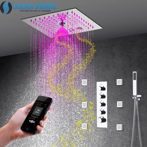 Cascada Luxury 12" Music LED Shower System - Cascada Showers