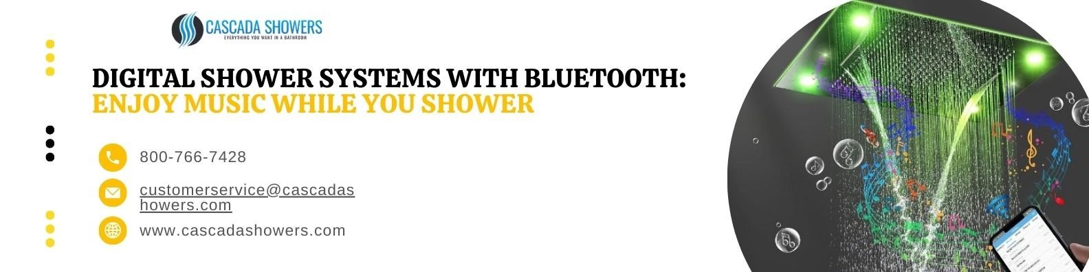 Digital Shower Systems with Bluetooth