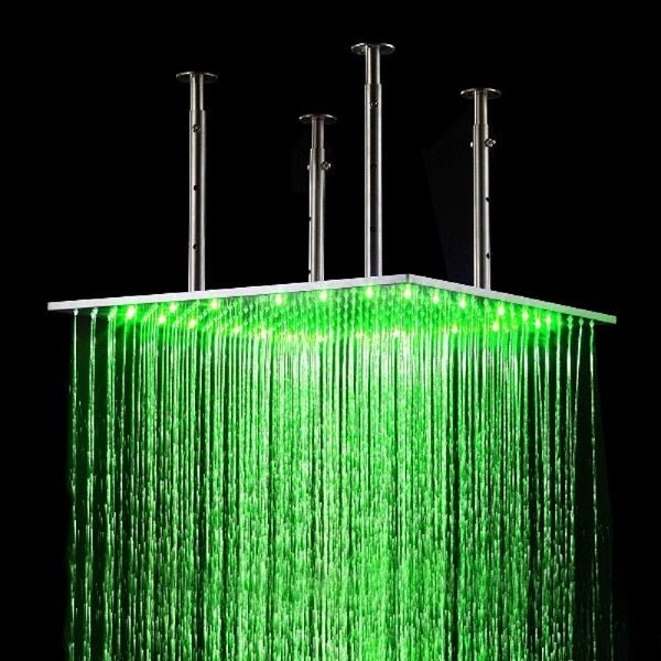 Do waterfall showers use more water?
