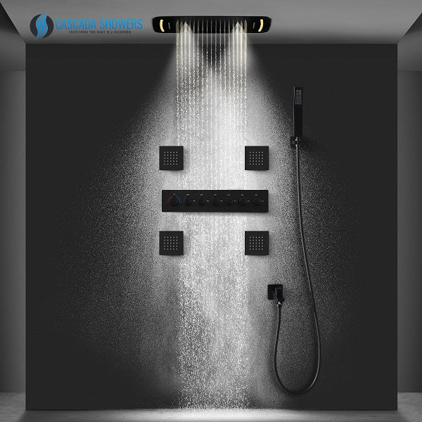 12-inch Square Rainfall Shower Head Overhead Sprayer,Chrome High Flow Shower