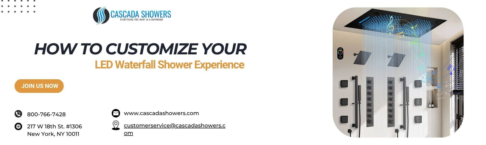 How to Customize Your LED Waterfall Shower Experience
