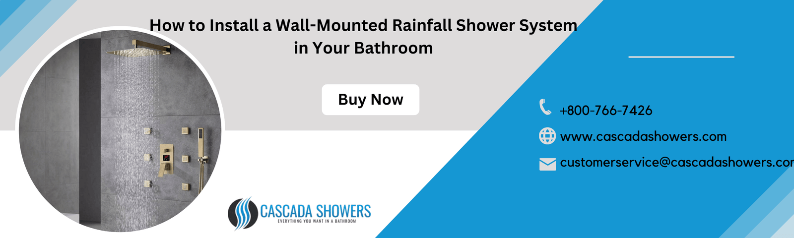 How to Install a Wall-Mounted Rainfall Shower System in Your Bathroom