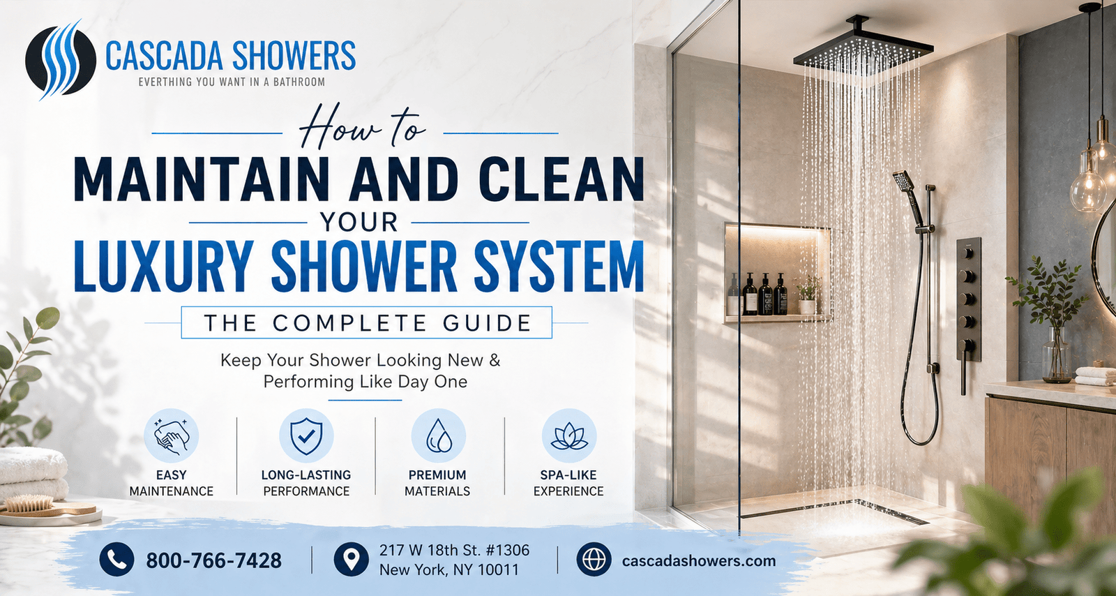 How to Maintain and Clean Your Luxury Shower System: The Complete Guide