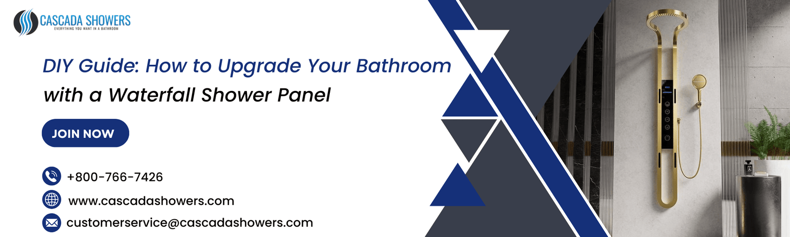 DIY Guide How to Upgrade Your Bathroom with a Waterfall Shower Panel