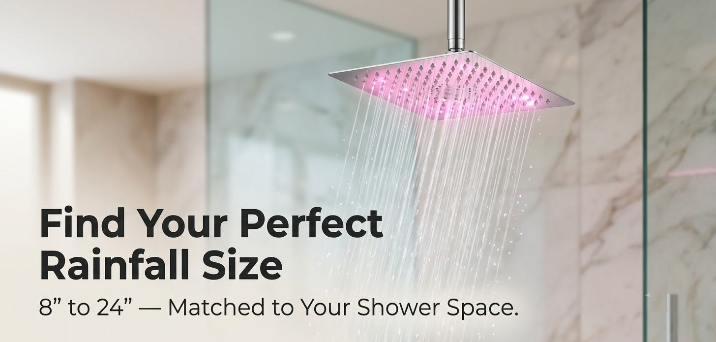 Large Rainfall Shower Heads: Are Bigger Showers Really Better?