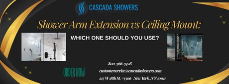 Shower Arm Extension vs Ceiling Mount: Which One Should You Use?