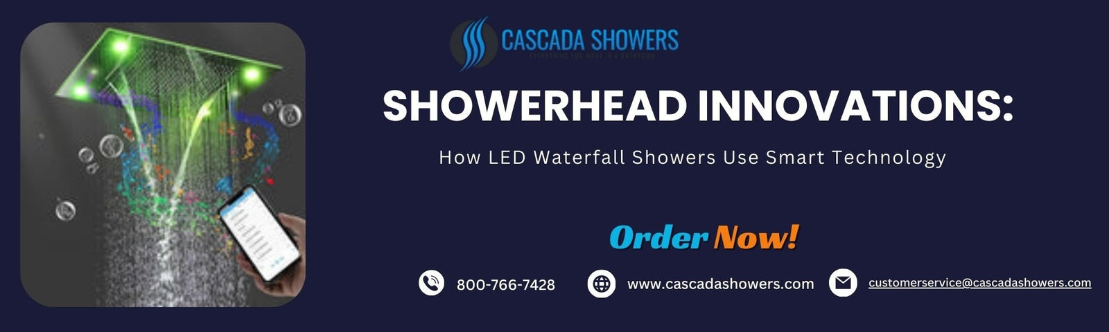 Showerhead Innovations:( How LED Waterfall Showers Use Smart Technology)