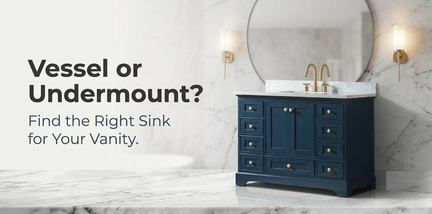 Vessel vs. Undermount Bathroom Sinks: Which Is Right for Your Vanity?