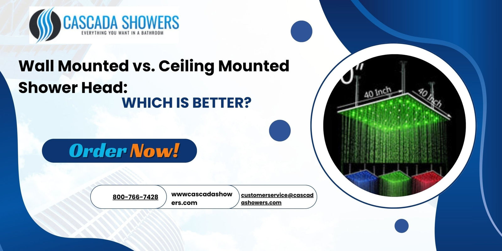 Wall Mounted vs. Ceiling Mounted Shower Head: Which Is Better?