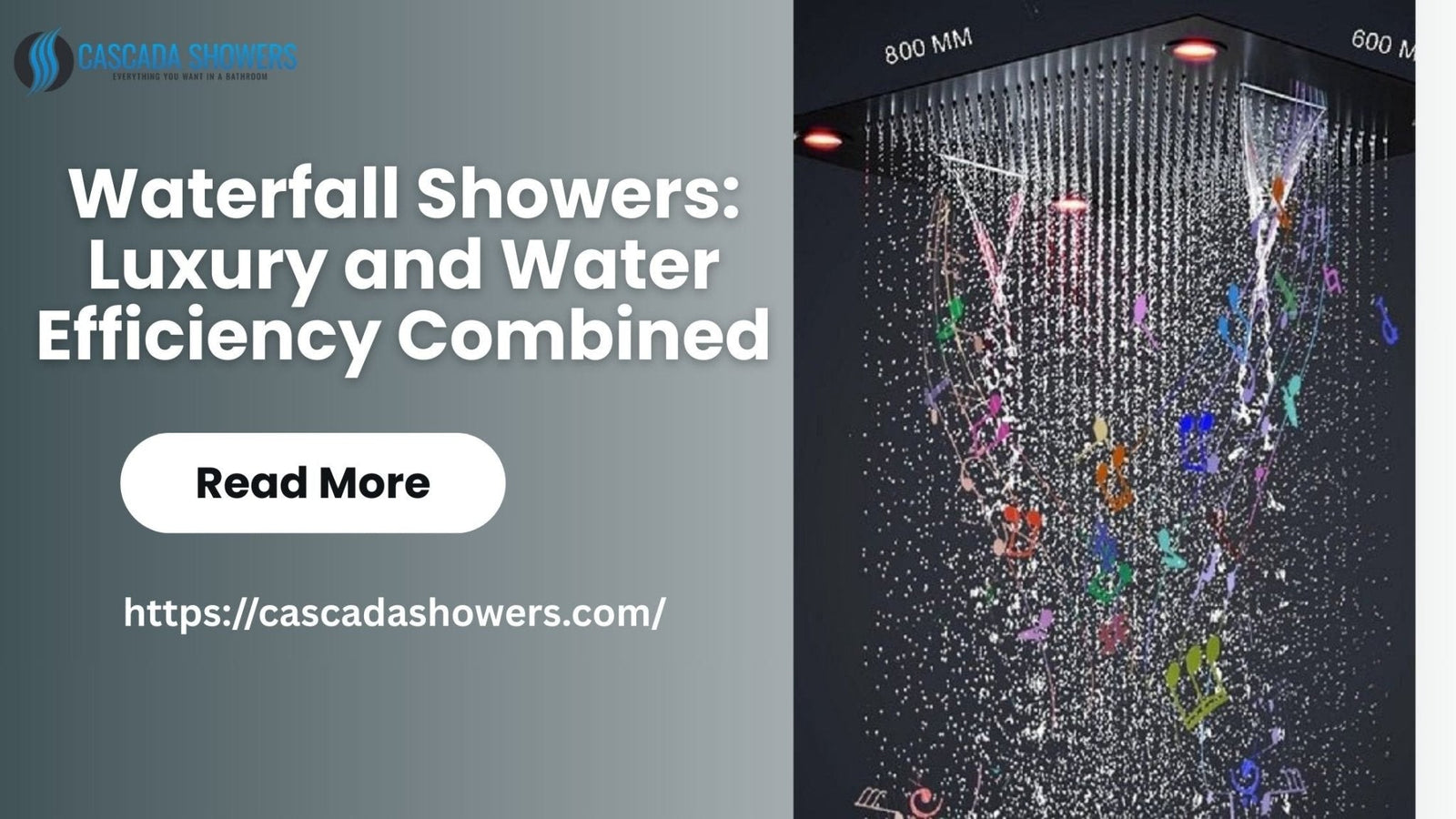Waterfall Showers: Luxury and Water Efficiency Combined