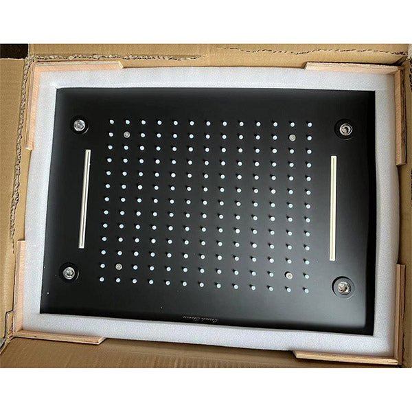 14"x20" recessed rainfall /waterfall LED shower head