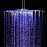 16" Rainfall LED Shower Set Double-Function Valve - Cascada Showers