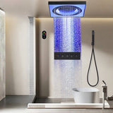 LED display on Cascada Perla music shower system