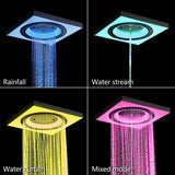 Cascada Perla shower head with LED lights and rainfall