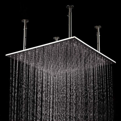 40 inch square rainfall ceiling shower head stainless steel