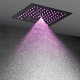 Cascada Royale Recessed 12" LED Music Shower Head with Rainfall & Spa Mist