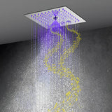 Cascada Royale Recessed 12" LED Music Shower Head with Rainfall & Spa Mist
