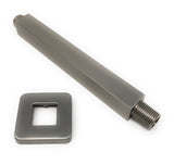 5. 8 inch square ceiling mounted shower arm brushed nickel finish solid brass