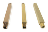 Square ceiling mounted shower arm 3 finish options solid brass construction