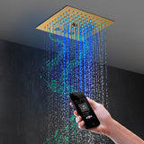 Cascada Royale Recessed 12" LED Music Shower Head with Rainfall & Spa Mist
