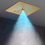 Cascada Royale Recessed 12" LED Music Shower Head with Rainfall & Spa Mist