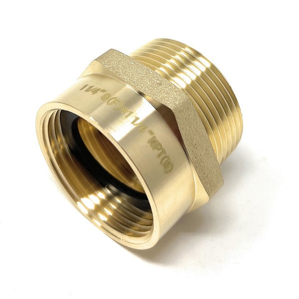 Durable lead-free brass BSPP to NPT adapter for plumbing and hydraulic systems