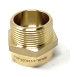 G Thread to NPT adapter, corrosion-resistant lead-free brass, perfect for metric to inch plumbing