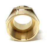 1 1/4-inch BSPP female to NPT male thread adapter with washer for secure connections