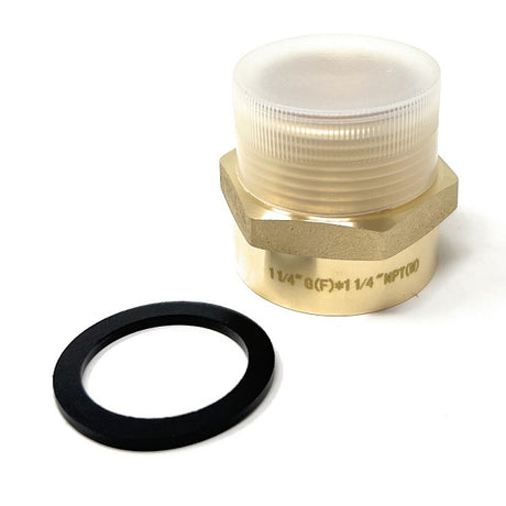 Lead-Free G Thread (Metric BSPP) Female to NPT Male Pipe Fitting Adapter - 1/4" - 3"