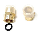 Lead-Free G Thread (Metric BSPP) Female to NPT Male Pipe Fitting Adapter - 1/4" - 3"