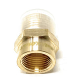 Lead-Free G Thread (Metric BSPP) Female to NPT Male Pipe Fitting Adapter - 1/4" - 3"