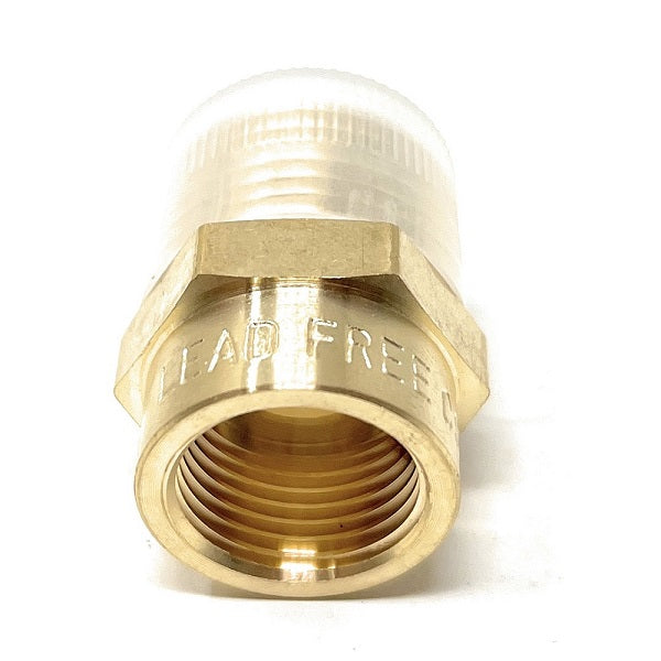 Lead-Free G Thread (Metric BSPP) Female to NPT Male Pipe Fitting Adapter - 1/4" - 3"