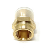 Lead-Free G Thread (Metric BSPP) Female to NPT Male Pipe Fitting Adapter - 1/4" - 3"