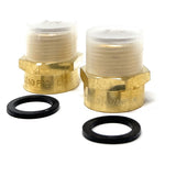 Lead-Free G Thread (Metric BSPP) Female to NPT Male Pipe Fitting Adapter - 1/4" - 3"