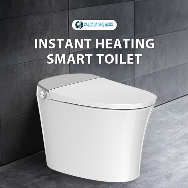 Cascada Florence Smart Bidet Toilet, ADA, Auto Open Lid & Heated Wash System