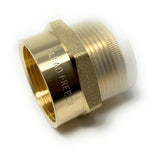 Side profile of G Thread Metric BSPP Male to NPT Female Adapter, showcasing its compact and sturdy design for leak-free pipe connections