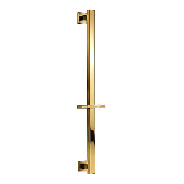 Cascada 26-inch 304 stainless steel height adjustable sliding shower bar with brass holder