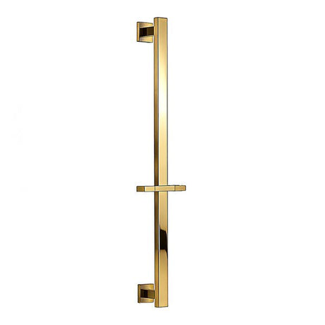 Cascada 26-inch 304 stainless steel height adjustable sliding shower bar with brass holder