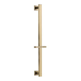 Side knob height adjustment mechanism on Cascada sliding shower bar — loosen slide and lock
