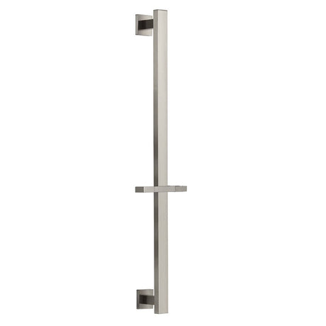 Cascada 26-inch 304 stainless steel height adjustable sliding shower bar with brass holder