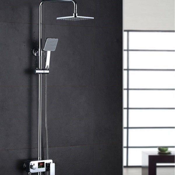 Cascada Allure 8" Digital Shower Faucet System Chrome Finish - Cascada Showers