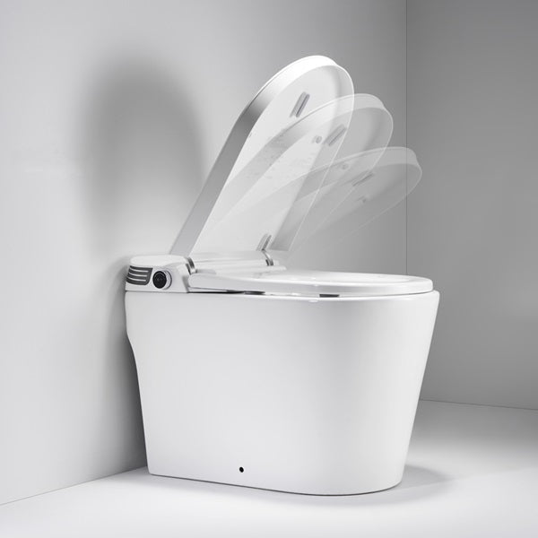 Integrated water tank on Annecy smart toilet for stable reliable flushing even with low water pressure