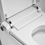 Digital display showing SPA wash mode activated on Annecy smart toilet for relaxing pulsating bidet experience