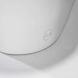 Smart toilet foot sensor located at base of unit for touchless hands-free auto flush activation