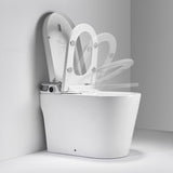 Digital display showing SPA wash mode activated on Annecy smart toilet for relaxing pulsating bidet experience