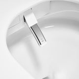 Oscillating rear wash on Annecy smart toilet with moving nozzle for thorough spa-style cleaning coverage