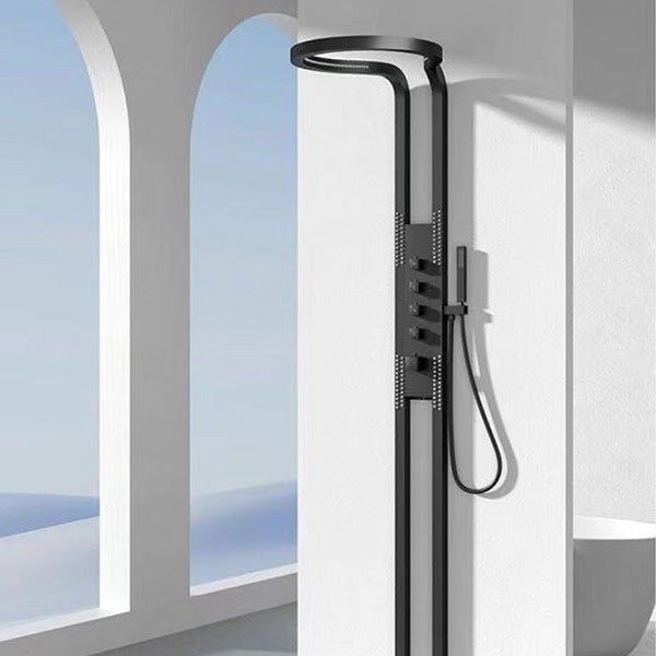 Cascada Aquatech Elite 80 Matte Black Shower Panel